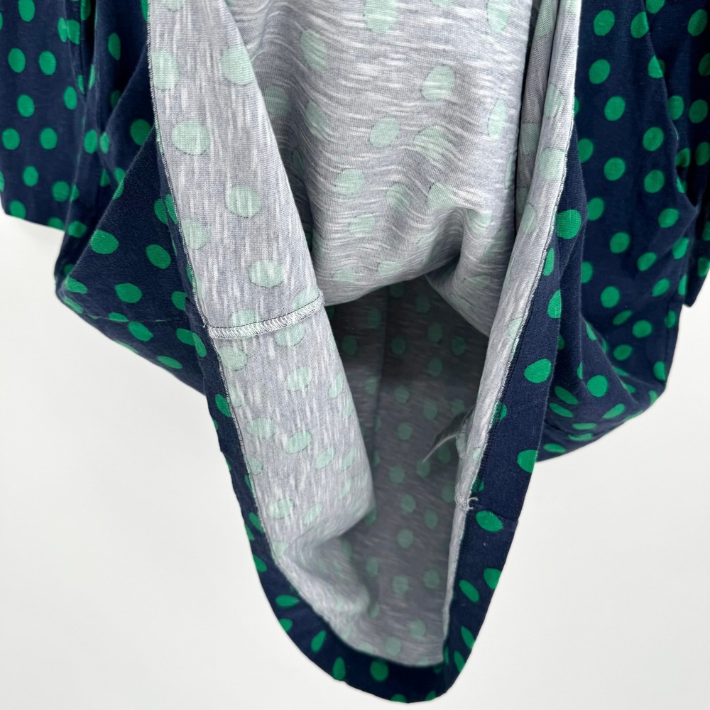 Boden Florrie Blue/Green Polka Dot Long Sleeve 100% Cotton Dress Women's 14R - Picture 10 of 12